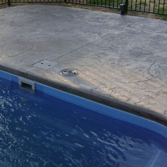 Stamped Concrete pool deck